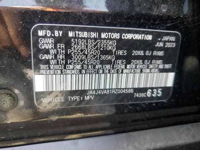 JA4J4VA81RZ004586 - 2024 MITSUBISHI OUTLANDER SE BLACK photo 13