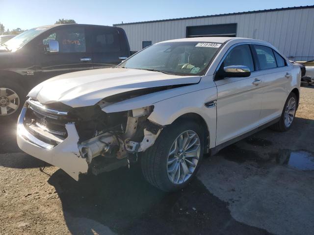 1FAHP2F87EG117411 - 2014 FORD TAURUS LIMITED WHITE photo 1