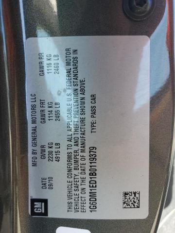 1G6DM1ED1B0119379 - 2011 CADILLAC CTS PERFORMANCE COLLECTION Grün Foto 12