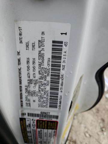 5TFRX5GN2HX084391 - 2017 TOYOTA TACOMA ACCESS CAB თეთრი ფოტო 12