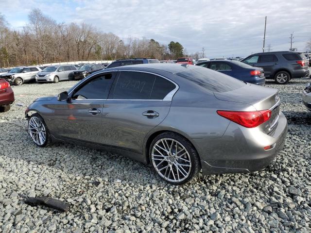 JN1BV7AR8FM404619 - 2015 INFINITI Q50 BASE GRAY photo 2