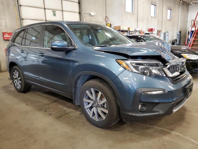 5FNYF6H50KB043519 - 2019 HONDA PILOT EXL BLUE photo 4