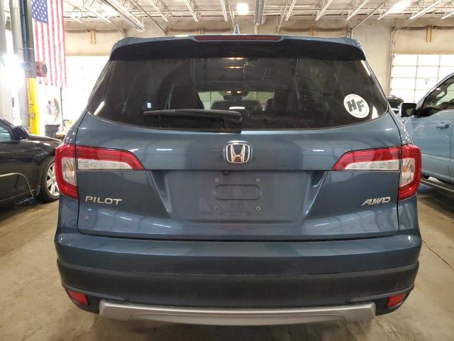 5FNYF6H50KB043519 - 2019 HONDA PILOT EXL BLUE photo 6