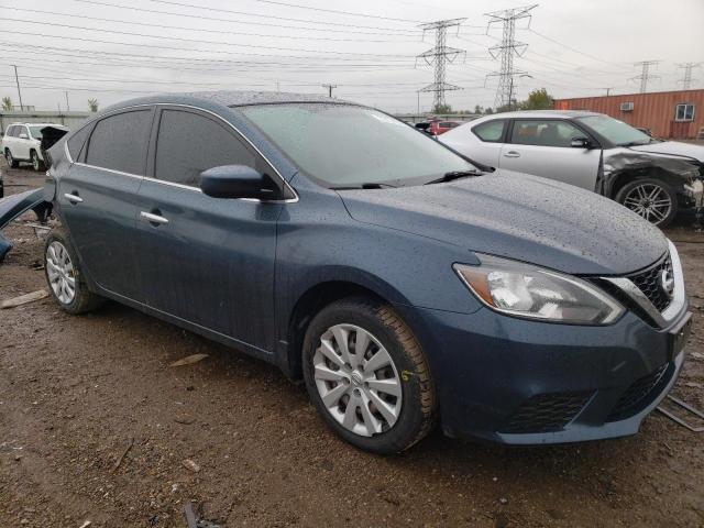 3N1AB7AP9HY206523 - 2017 NISSAN SENTRA S BLUE photo 4