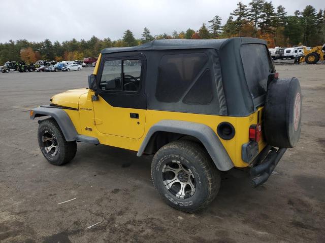 1J4FA29P62P764300 - 2002 JEEP WRANGLER / SE YELLOW photo 2