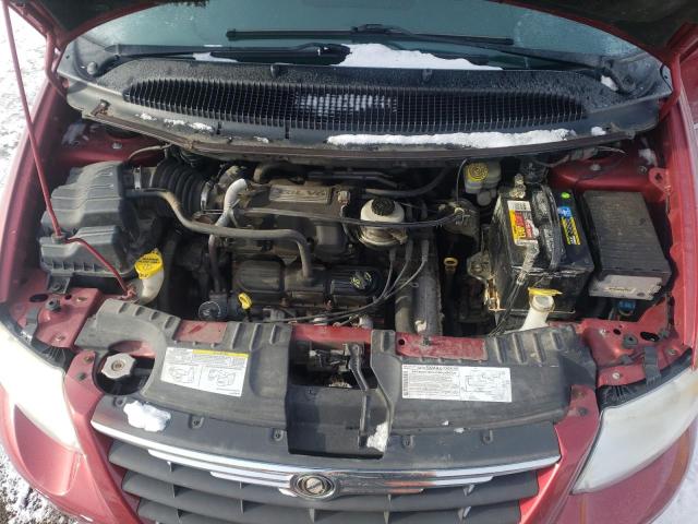 2A4GP54L46R892693 - 2006 CHRYSLER TOWN & COU TOURING წითელი ფოტო 12