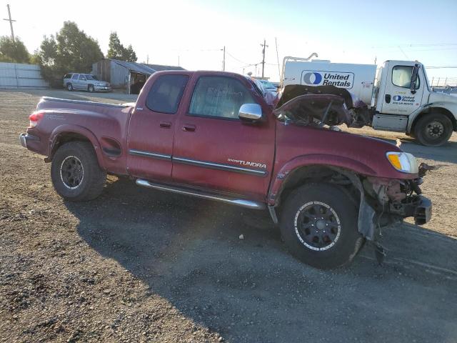 5TBBT44133S371433 - 2003 TOYOTA TUNDRA ACCESS CAB SR5 BURGUNDY photo 4