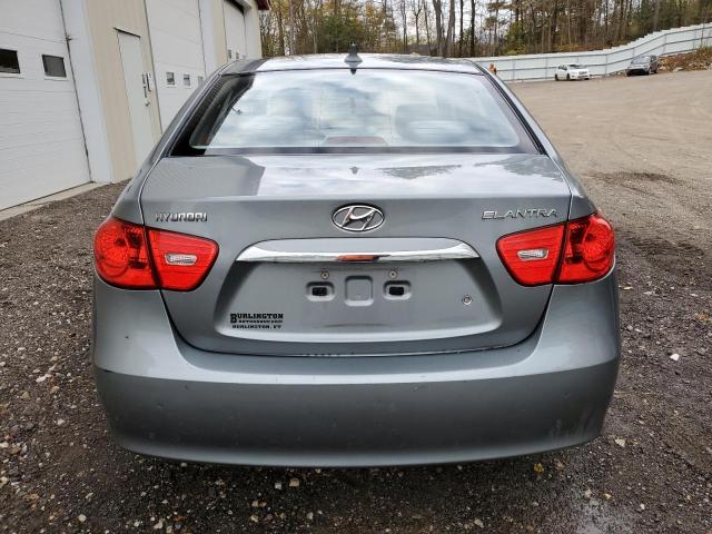 KMHDU4AD4AU832350 - 2010 HYUNDAI ELANTRA BLUE GRAY photo 6