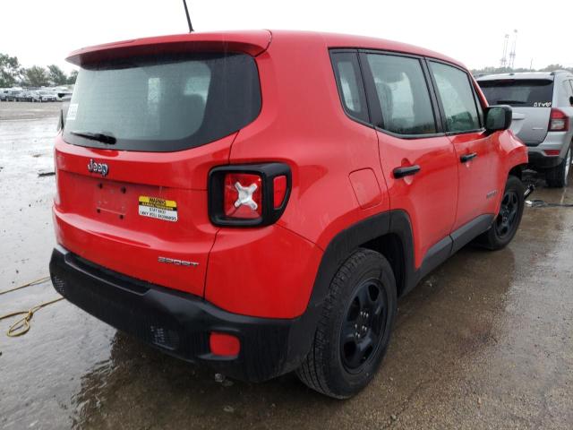 ZACCJAAH9HPE99424 - 2017 JEEP RENEGADE SPORT RED photo 3