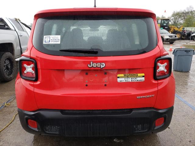 ZACCJAAH9HPE99424 - 2017 JEEP RENEGADE SPORT RED photo 6