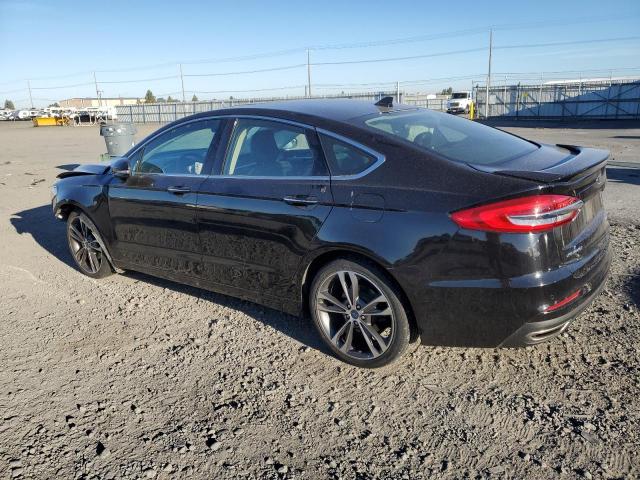 3FA6P0D96KR184562 - 2019 FORD FUSION TITANIUM BLACK photo 2