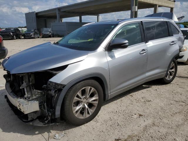 5TDKKRFH5FS070720 - 2015 TOYOTA HIGHLANDER XLE Gümüş foto 1