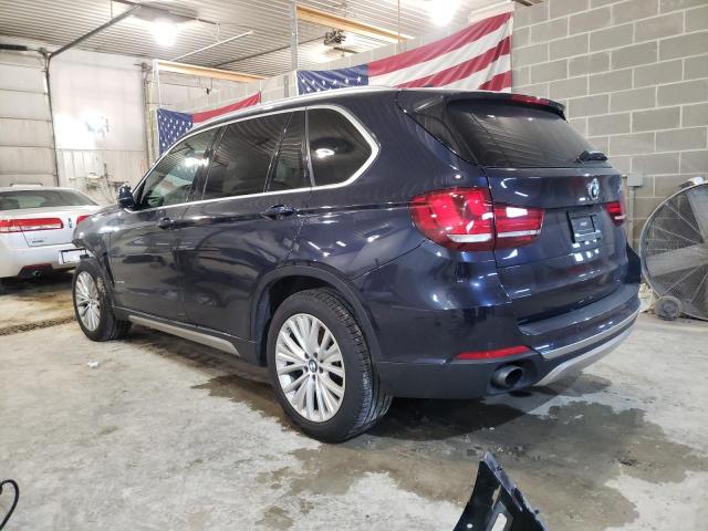 5UXKR0C39H0X78926 - 2017 BMW X5 XDRIVE35I BLUE photo 2