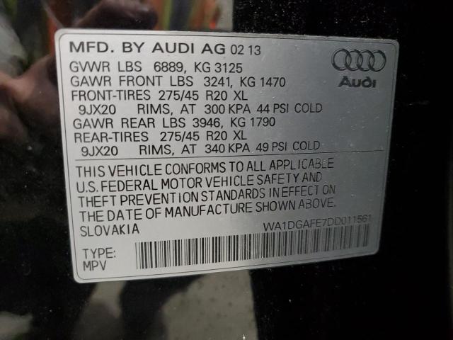 WA1DGAFE7DD011561 - 2013 AUDI Q7 PRESTIGE 黑色 照片 13