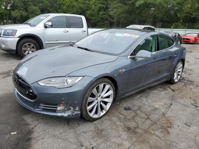 5YJSA1CP4DFP20350 - 2013 TESLA MODEL S 蓝色 照片 1