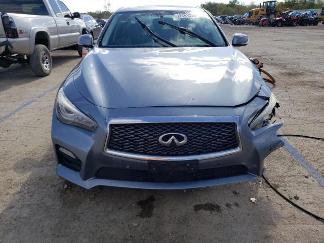 JN1AV7AR7EM702976 - 2014 INFINITI Q50 HYBRID PREMIUM BLUE photo 5