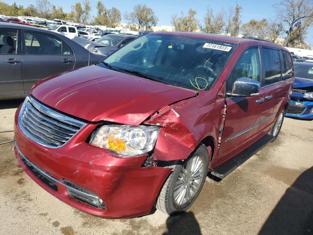 2C4RC1CG1GR303236 - 2016 CHRYSLER TOWN & COU TOURING L RED photo 1