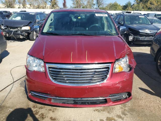 2C4RC1CG1GR303236 - 2016 CHRYSLER TOWN & COU TOURING L RED photo 5