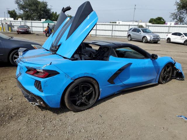 1G1YC3D41M5109481 - 2021 CHEVROLET CORVETTE STINGRAY 3LT BLUE photo 3