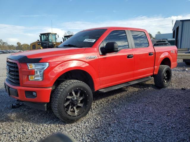 1FTEW1EF3HKD81060 - 2017 FORD F150 SUPERCREW RED photo 1