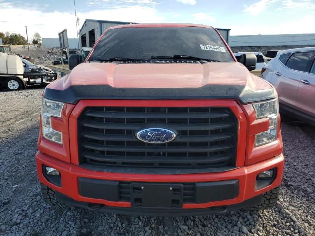 1FTEW1EF3HKD81060 - 2017 FORD F150 SUPERCREW RED photo 5