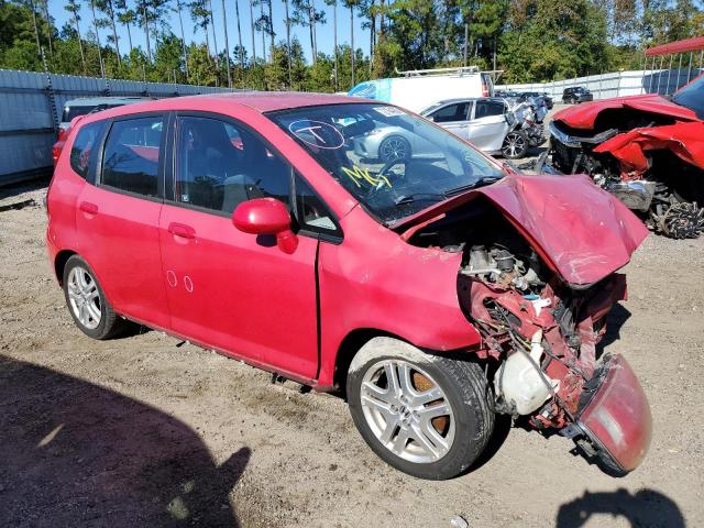 JHMGD38697S008902 - 2007 HONDA FIT S 红色 照片 4