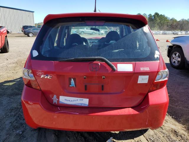 JHMGD38697S008902 - 2007 HONDA FIT S 红色 照片 6