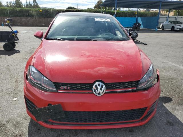 3VW5T7AU2GM016597 - 2016 VOLKSWAGEN GTI S/SE RED photo 5