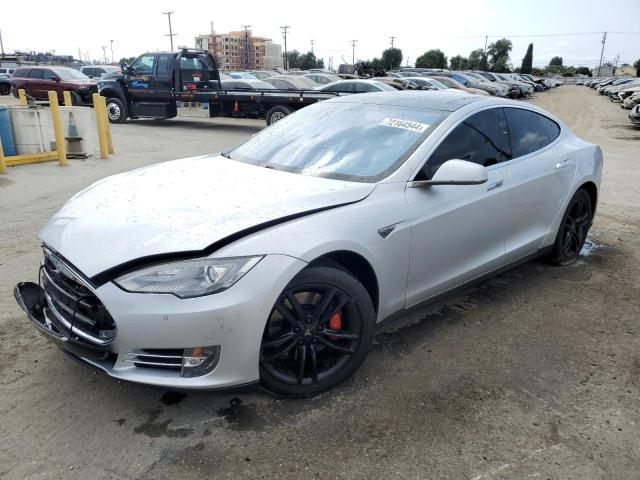 5YJSA1H17EFP41862 - 2014 TESLA MODEL S 银色 照片 1
