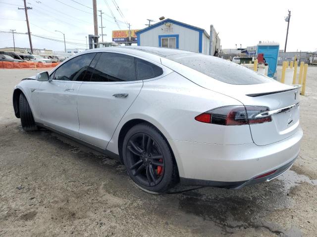 5YJSA1H17EFP41862 - 2014 TESLA MODEL S 银色 照片 2
