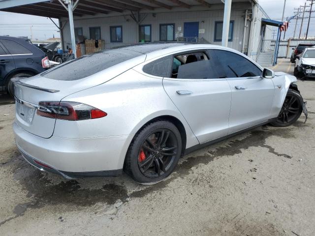 5YJSA1H17EFP41862 - 2014 TESLA MODEL S 银色 照片 3