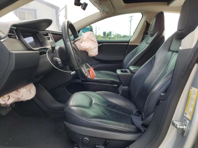 5YJSA1H17EFP41862 - 2014 TESLA MODEL S 银色 照片 7