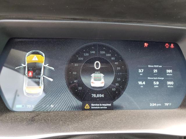 5YJSA1H17EFP41862 - 2014 TESLA MODEL S 银色 照片 9