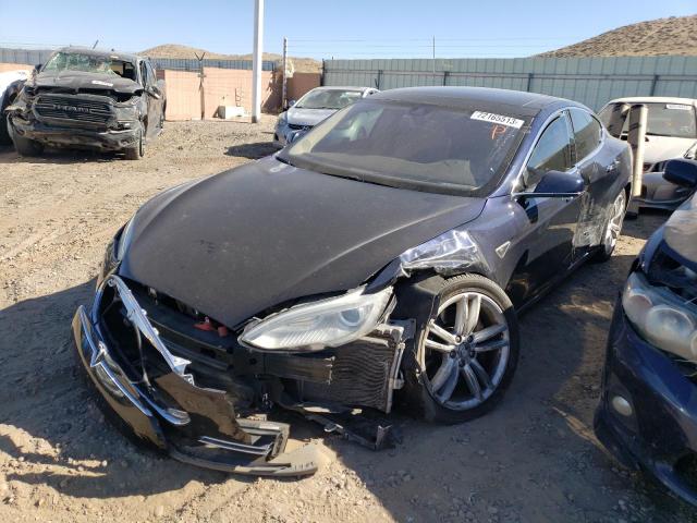 5YJSA1H11EFP65932 - 2014 TESLA MODEL S Կապույտ լուսանկար 1