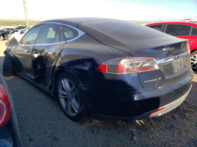 5YJSA1H11EFP65932 - 2014 TESLA MODEL S Կապույտ լուսանկար 2
