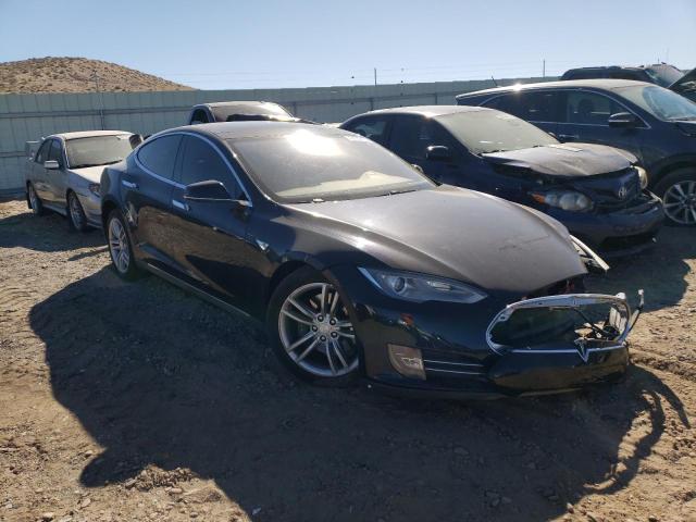 5YJSA1H11EFP65932 - 2014 TESLA MODEL S Կապույտ լուսանկար 4