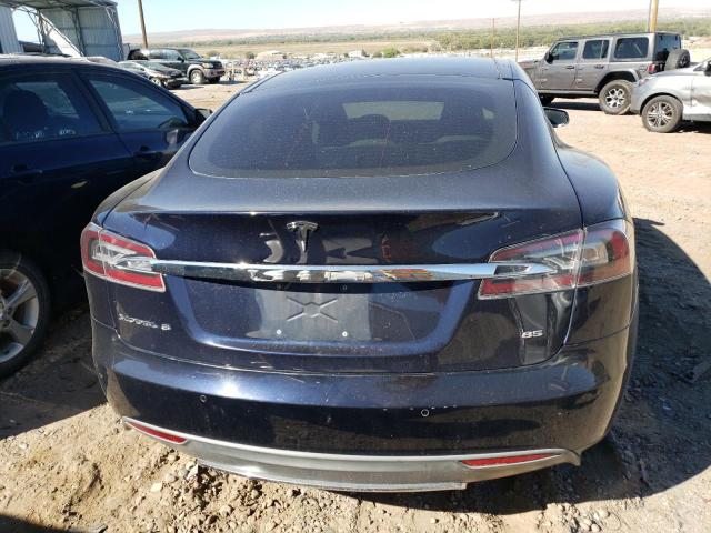 5YJSA1H11EFP65932 - 2014 TESLA MODEL S Կապույտ լուսանկար 6