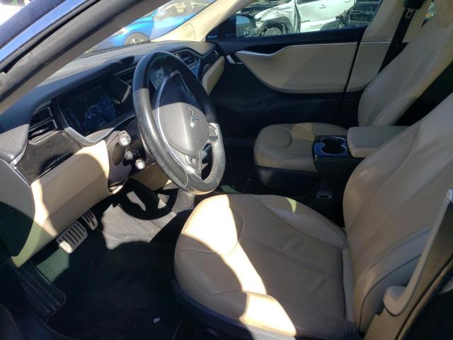 5YJSA1H11EFP65932 - 2014 TESLA MODEL S Կապույտ լուսանկար 7