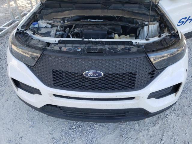 1FM5K8AB5MGB24384 - 2021 FORD EXPLORER POLICE INTERCEPTOR 白色 照片 12