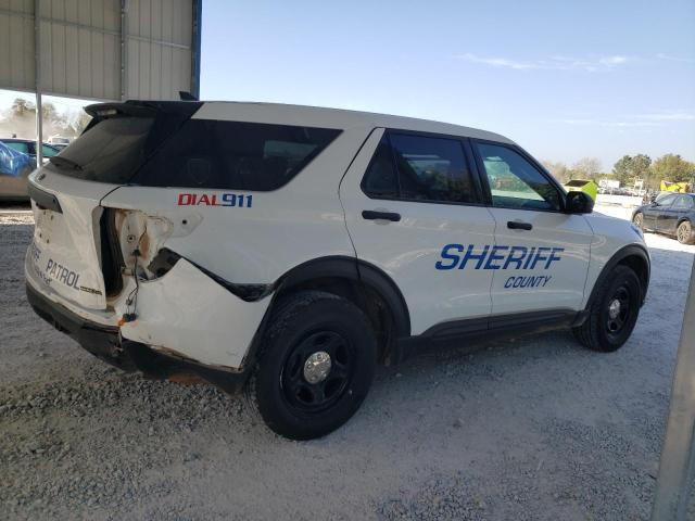 1FM5K8AB5MGB24384 - 2021 FORD EXPLORER POLICE INTERCEPTOR 白色 照片 3