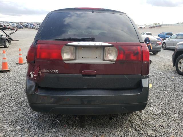 3G5DB03E24S544394 - 2004 BUICK RENDEZVOUS CX MAROON photo 6