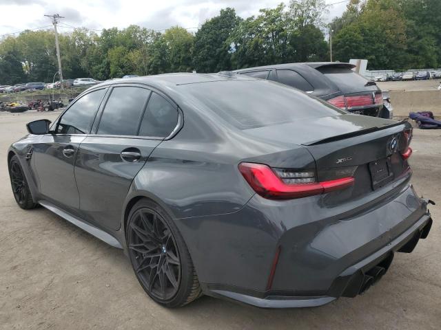 WBS43AY09RFS30738 - 2024 BMW M3 COMPETITION GRAY photo 2
