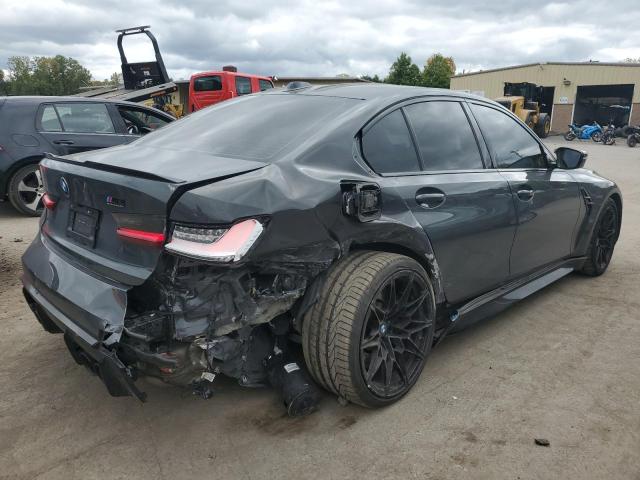 WBS43AY09RFS30738 - 2024 BMW M3 COMPETITION GRAY photo 3