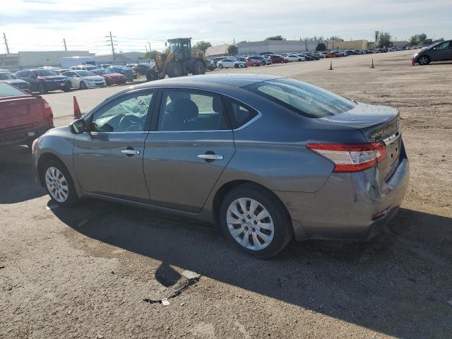 3N1AB7AP6FY360006 - 2015 NISSAN SENTRA S GRAY photo 2