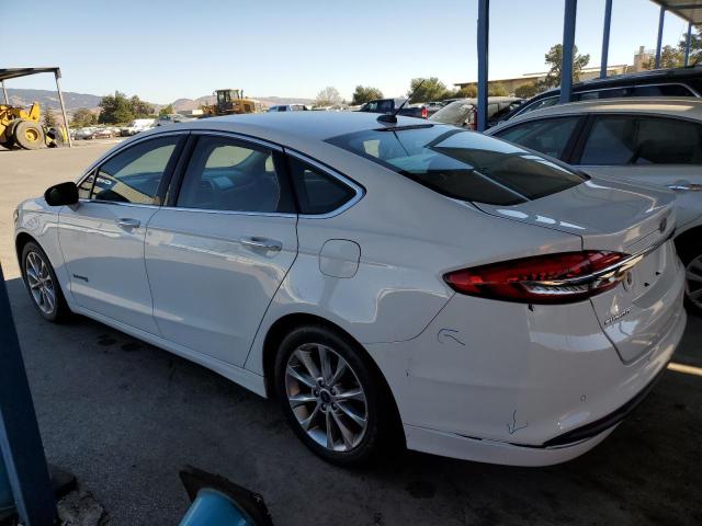 3FA6P0LU1HR408948 - 2017 FORD FUSION SE HYBRID WHITE photo 2