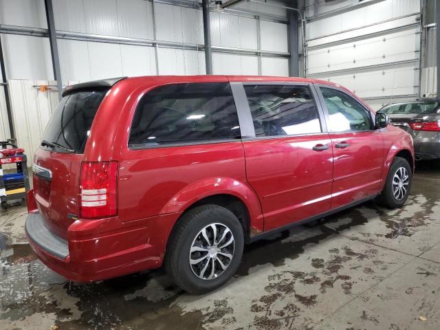 2A8HR44H38R126122 - 2008 CHRYSLER TOWN & COU LX RED photo 3