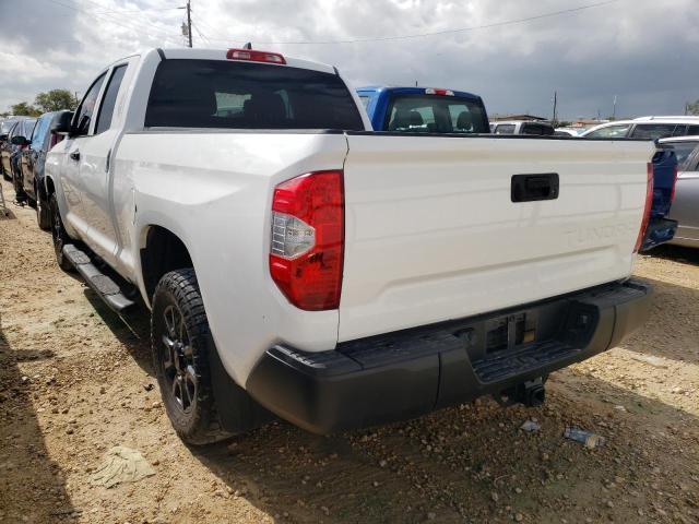 5TFRY5F10LX266952 - 2020 TOYOTA TUNDRA DOUBLE CAB SR/SR5 WHITE photo 2