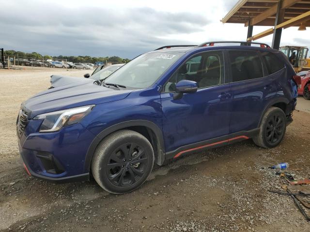 JF2SKAJC2PH455205 - 2023 SUBARU FORESTER SPORT BLUE photo 1