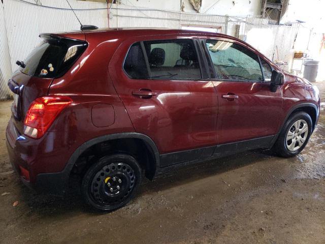 3GNCJKSB9HL210283 - 2017 CHEVROLET TRAX LS MAROON photo 3