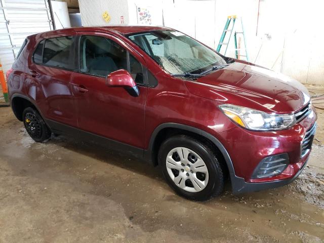 3GNCJKSB9HL210283 - 2017 CHEVROLET TRAX LS MAROON photo 4